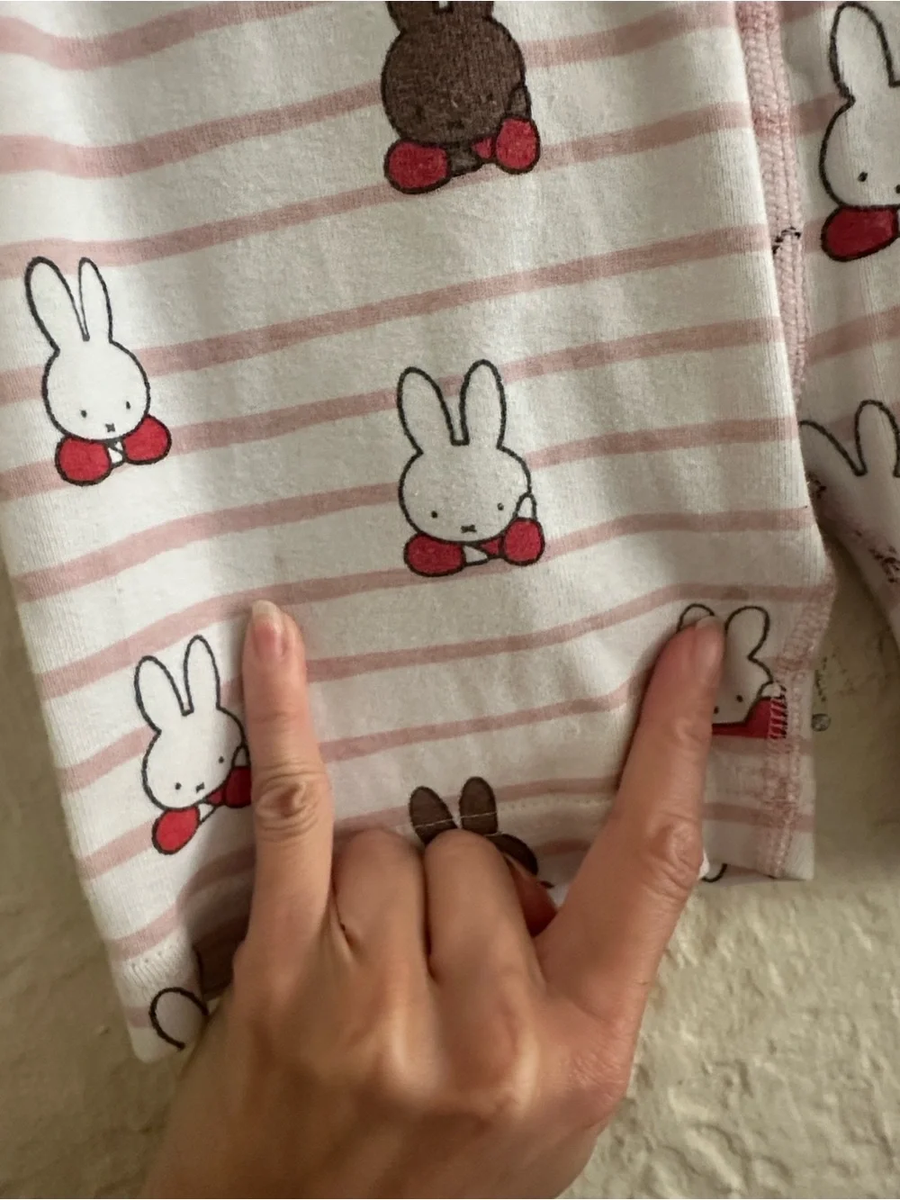 Hanna Andersson Girls Miffy Bunny Pajama Shorts 10